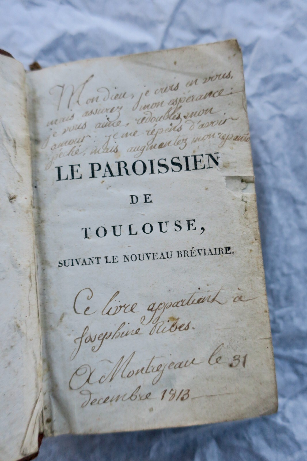 PAROISSIEN COMPLET, LATIN-FRANCAIS 1806 – Image 3