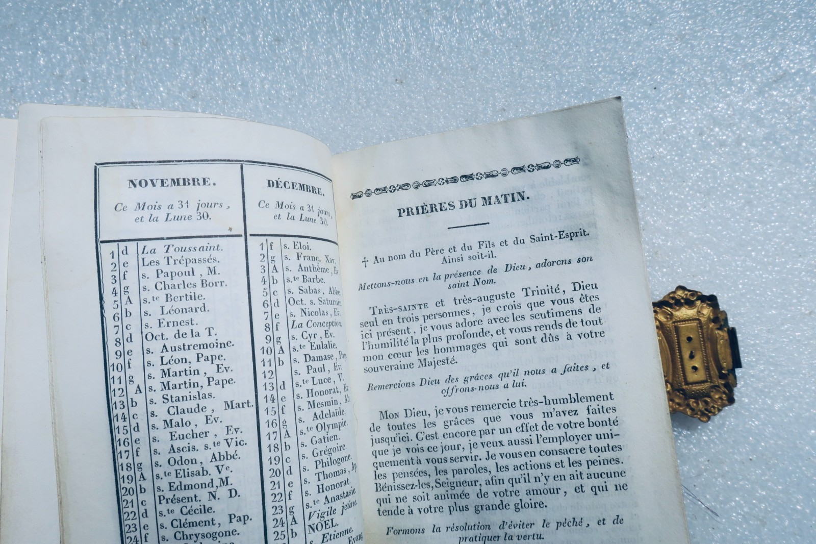 paroissien de Toulouse 1838, ferrure et velours – Image 3