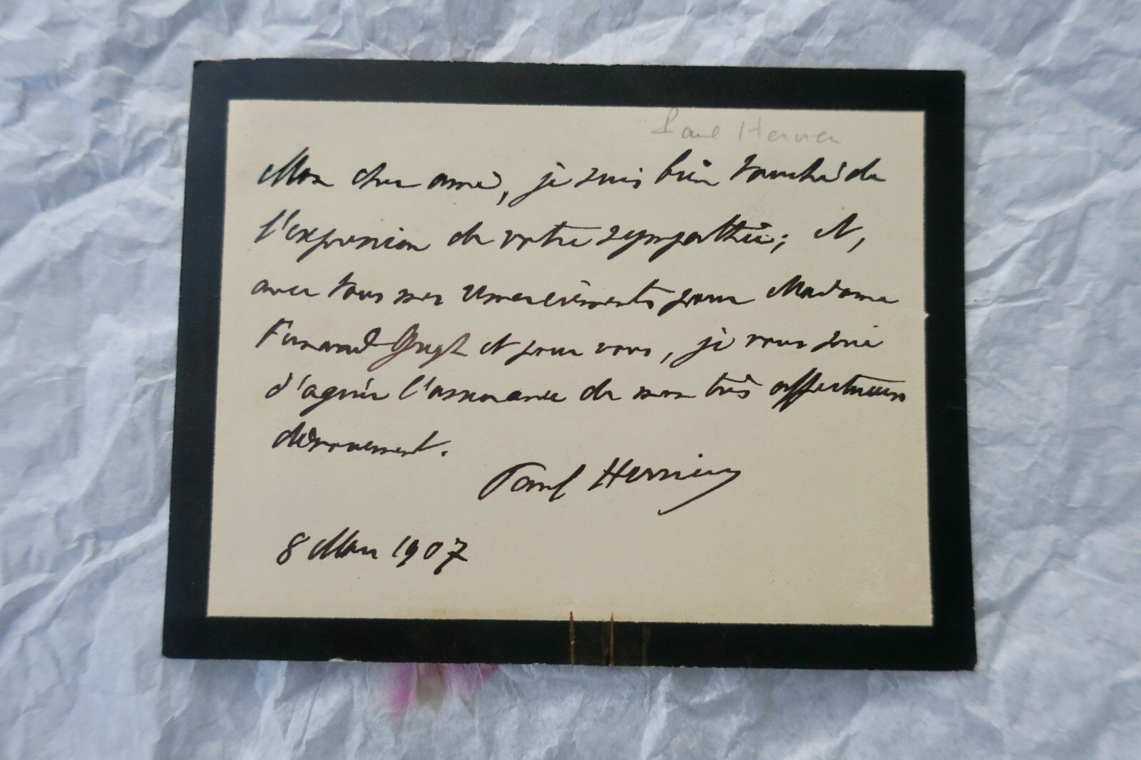 PAUL HERVIEU lettres & cartes autographes manuscrites & signées – Image 11
