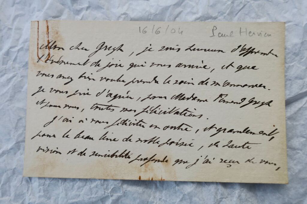 Autogramme Briefe und Karten von Paul Hervieu