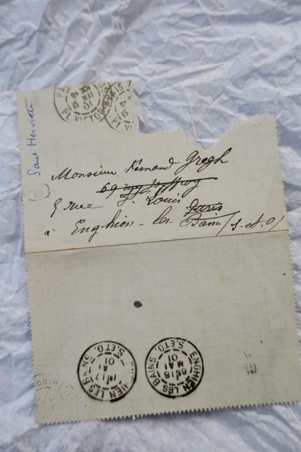 Autogramme Briefe und Karten von Paul Hervieu
