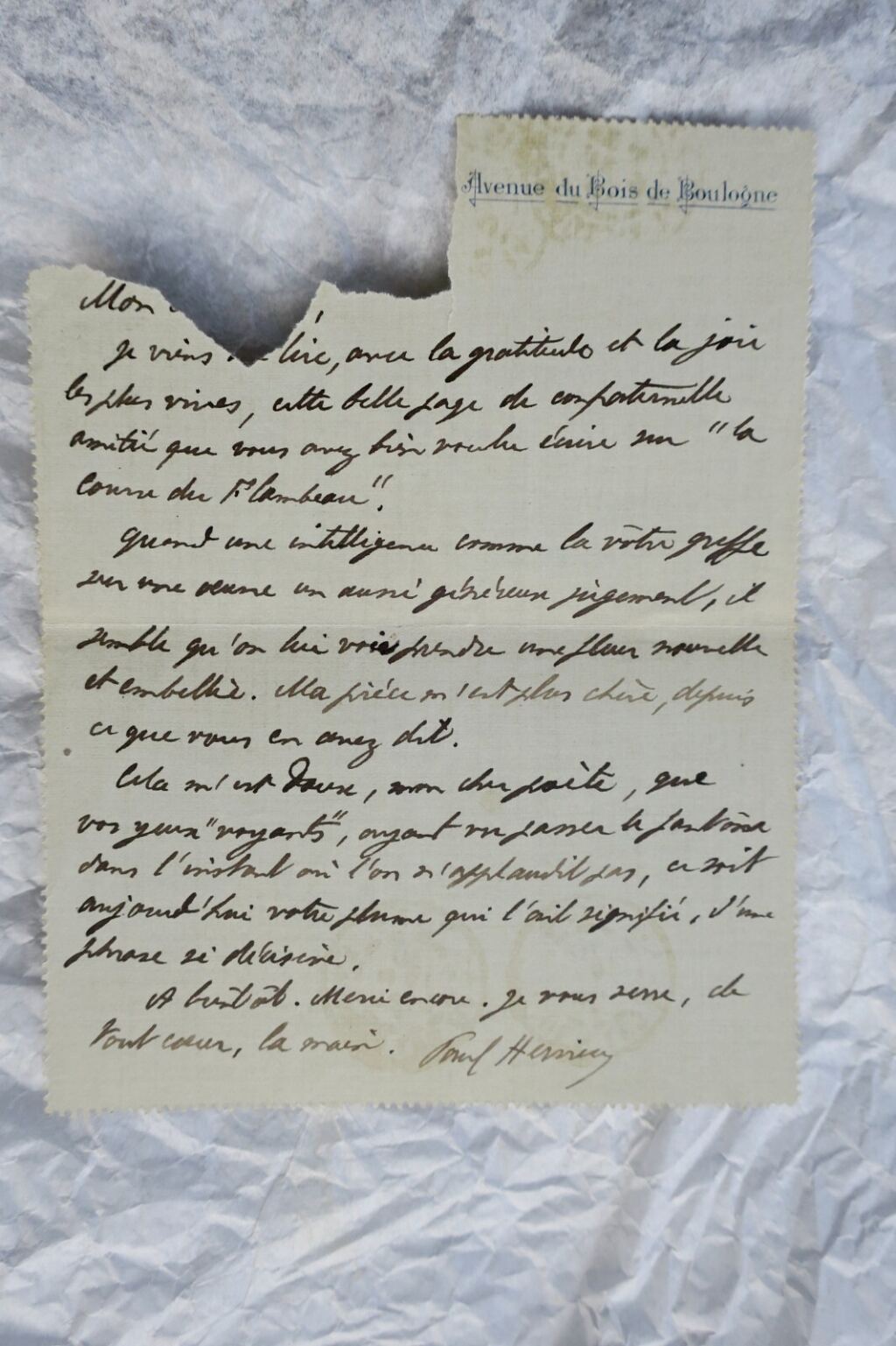 Autogramme Briefe und Karten von Paul Hervieu