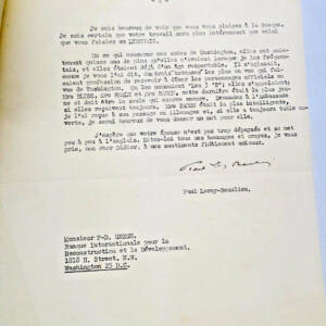 Paul LEROY-BEAULIEU Lettre