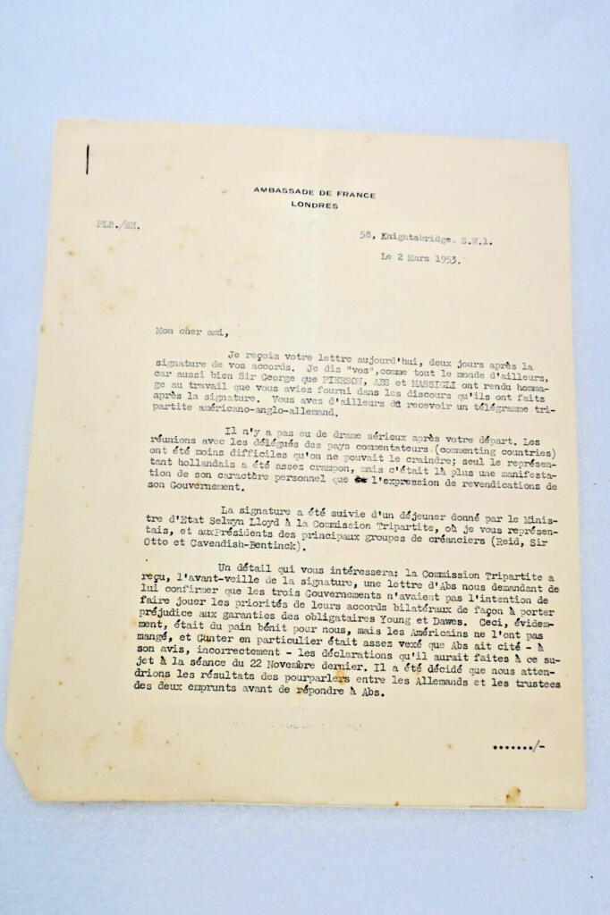 Signed Letter from Paul LEROY-BEAULIEU