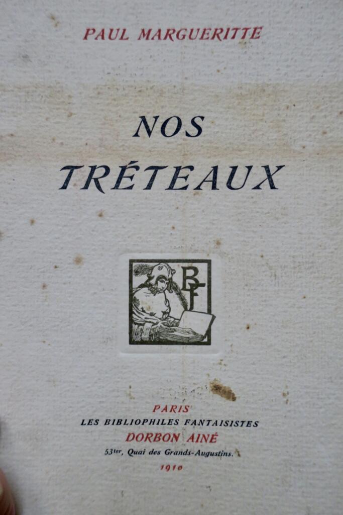 Paul Margueritte Nos tréteaux ex. sur Japon