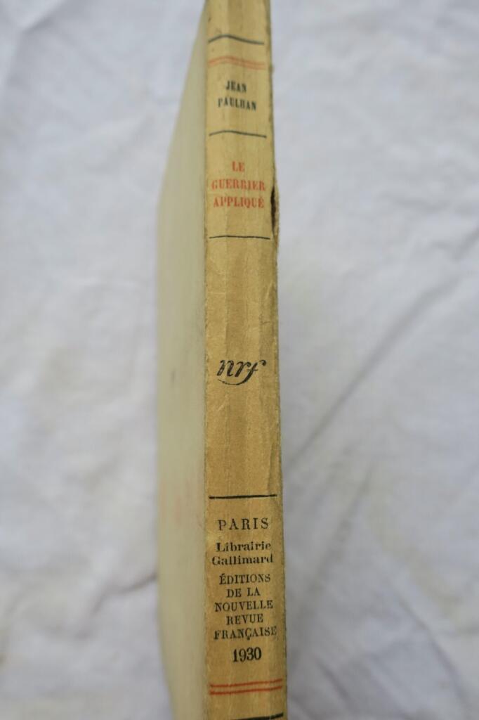 Paulhan’s Applied Warrior with Author’s Inscription