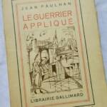 PAULHAN Le Guerrier appliqué + Envoi