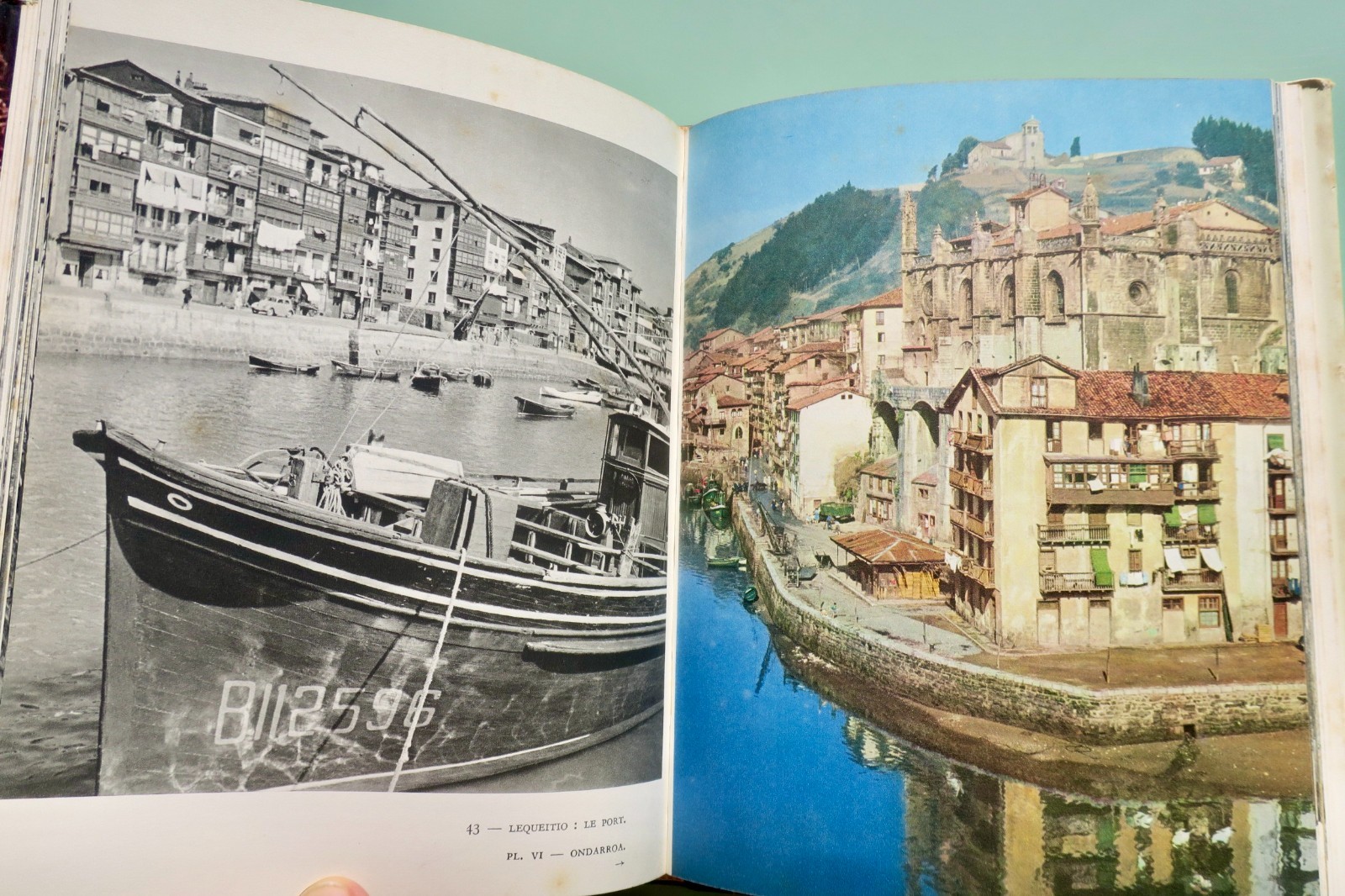 巴斯克地区 - 旅游指南相册<span class="lla-card-orig-wrap"><span class="lla-card-orig">❦ Pays Basque – Collection les albums des guides bleus 1957</span></span> - La Librairie Antique