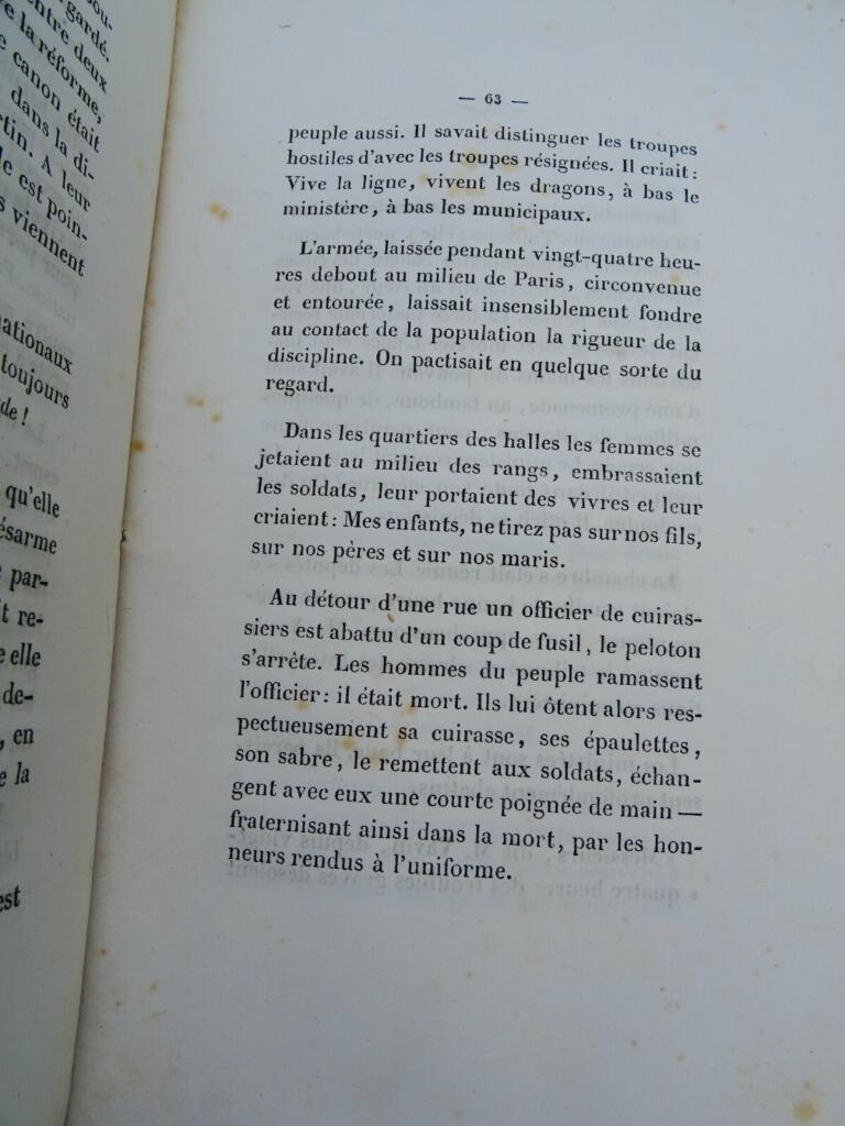 PELLETAN Eugène Histoire des trois journées de février 1848