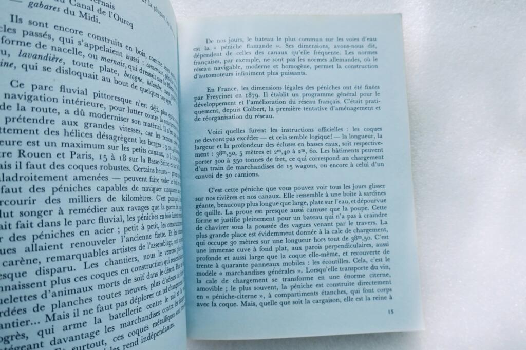Peniche voyage aux longs jours La batellerie 1960