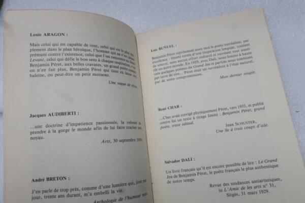 Eine Sammlung von Essays über Benjamin Péret