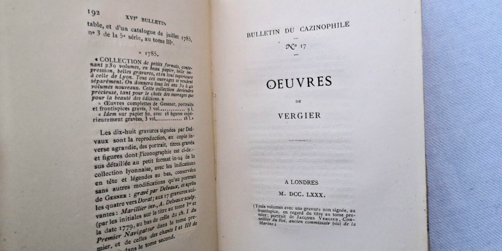 PÉRIODE INITIALE DU PETIT FORMAT A VIGNETTES ET FIGURES COLLECTION CAZIN