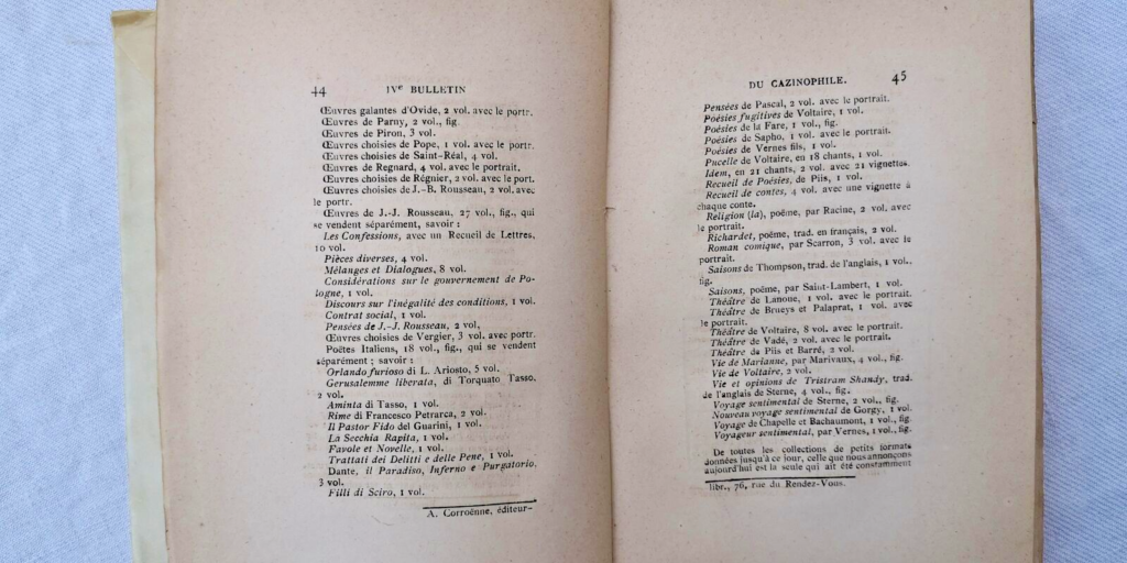 PÉRIODE INITIALE DU PETIT FORMAT A VIGNETTES ET FIGURES COLLECTION CAZIN