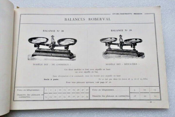Pesage Catalogue Manufacture Française d&rsquo;Instruments de Pesage Ebts Besson