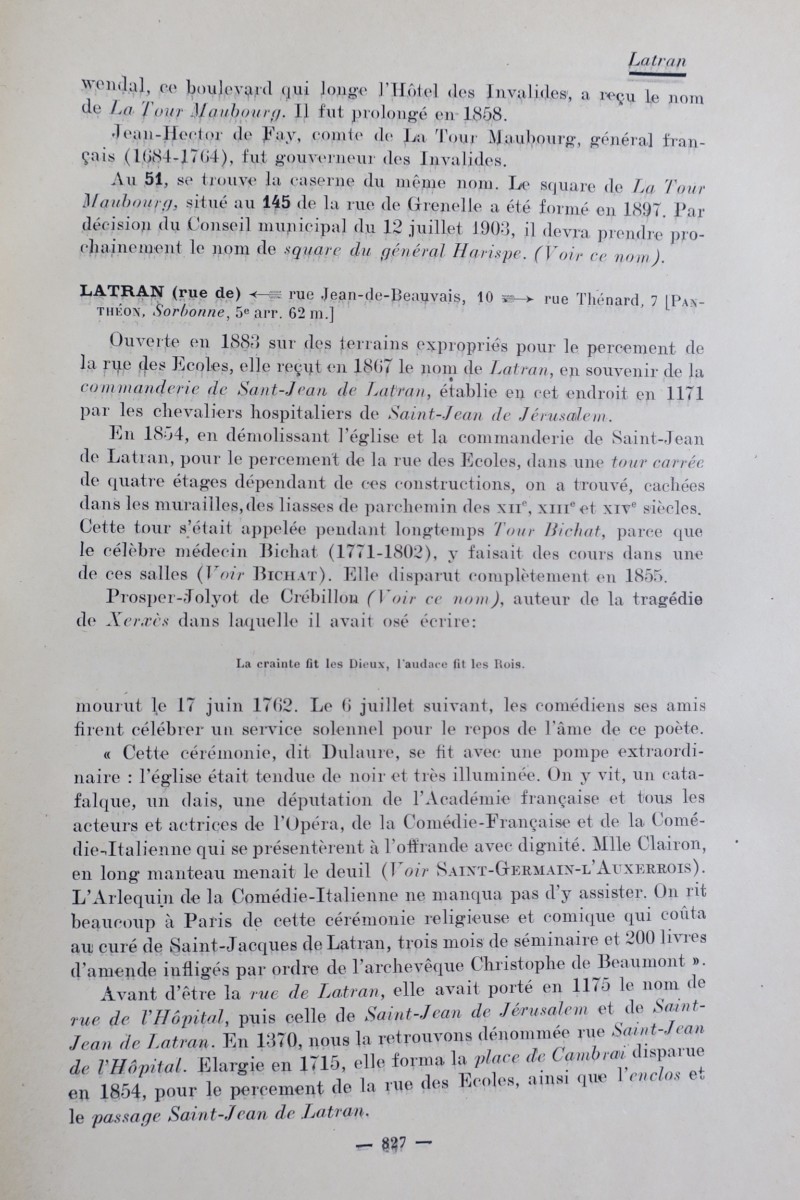 PESSARD Nouveau dictionnaire historique de Paris 1904 – Image 3