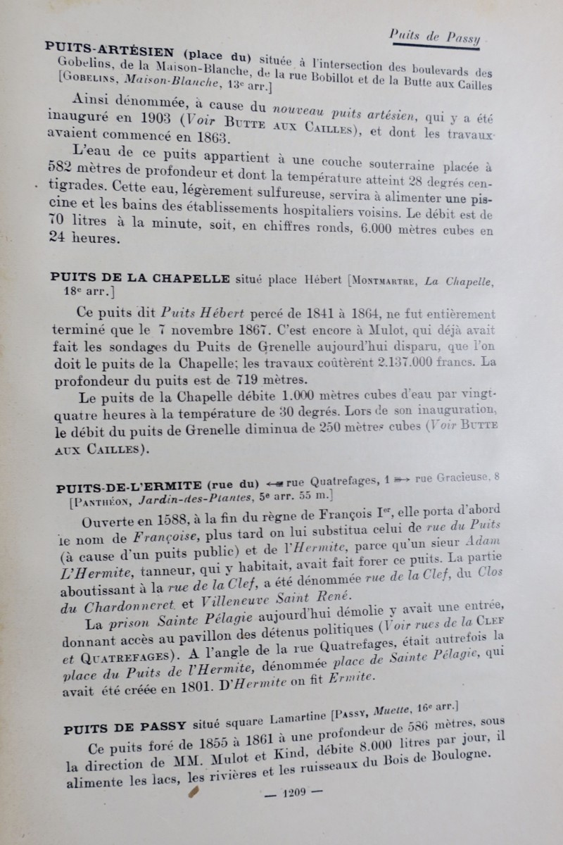 PESSARD Nouveau dictionnaire historique de Paris 1904 – Image 2