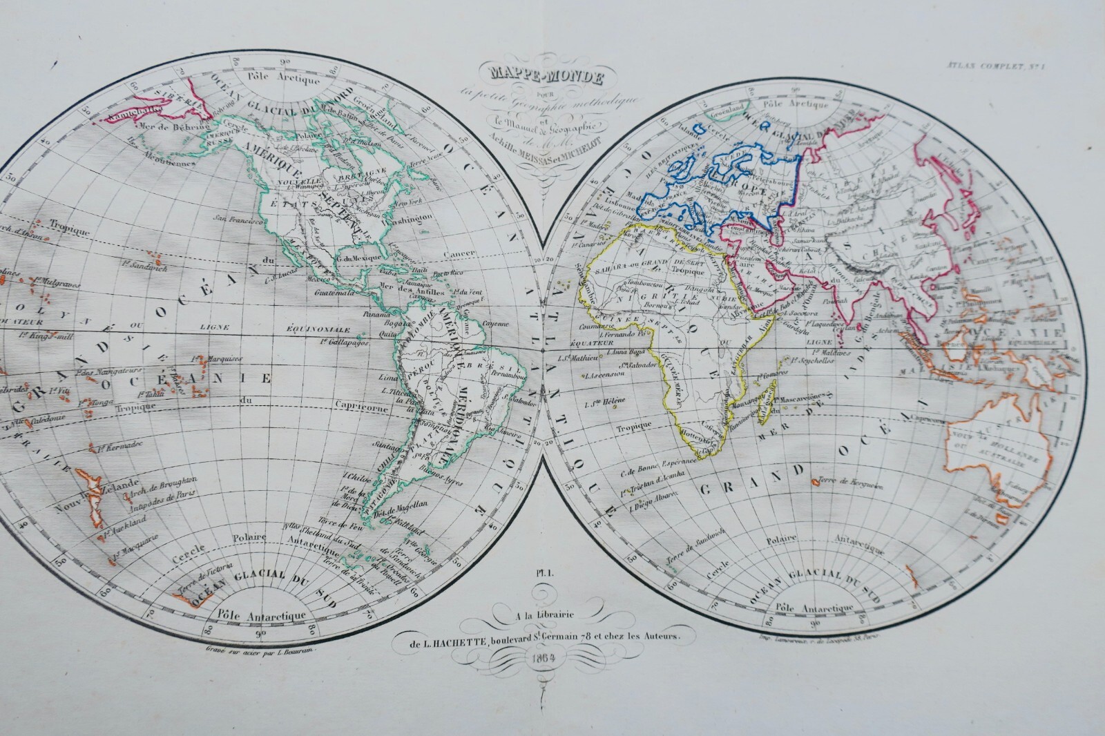 PETIT ATLAS ELEMENTAIRE, DRESSE POUR LA PETITE GEOGRAPHIE ... – Image 7
