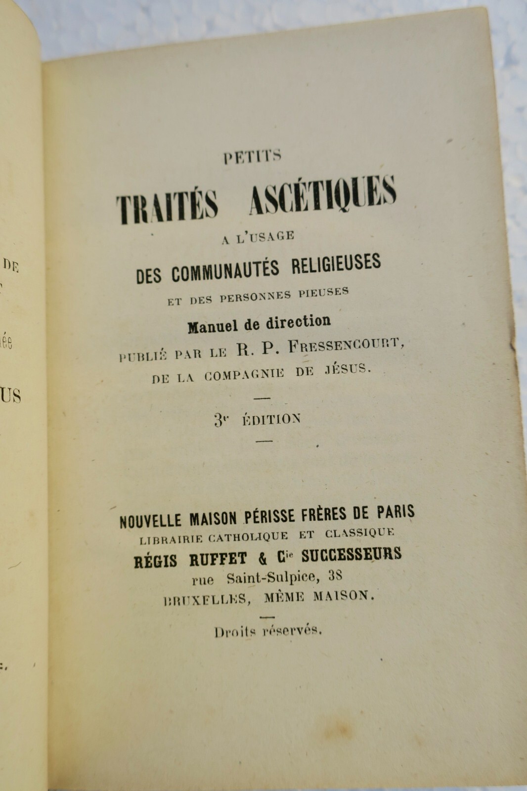 Ein Leitfaden zu asketischen Praktiken<span class="lla-card-orig-wrap"><span class="lla-card-orig">❦ Petits traités ascétiques à l’usage des communautés religieuses</span></span> - La Librairie Antique
