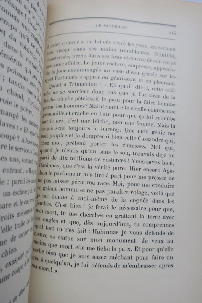 PETRONE. L’oeuvre de Pétrone. Le Satyricon