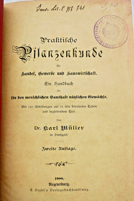 Praktische Pflanzenkunde für Handel und Haushalt