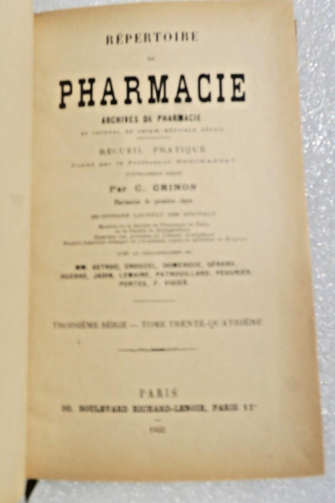 Pharmacy Directory and Chemistry Journal Summary