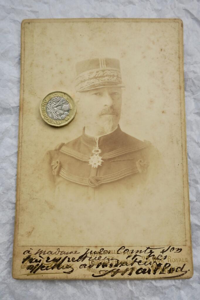 Photo ancienne GENERAL MAILLARD 170 x 105 mm. + dédicace