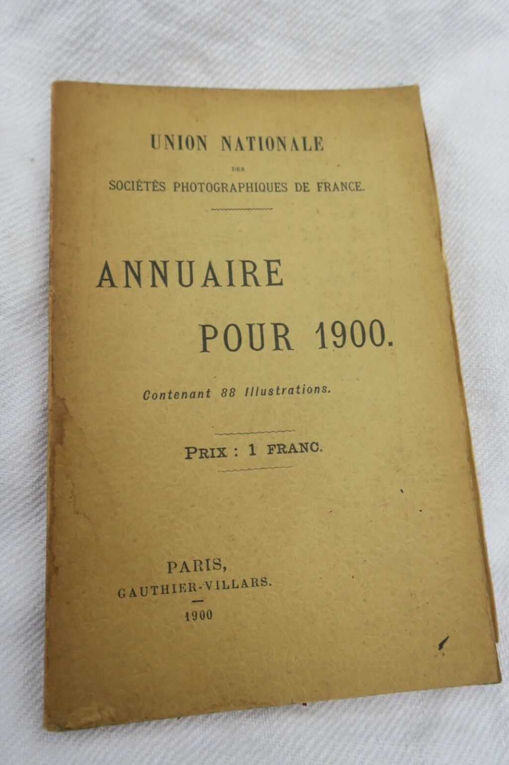 French Photography Societies Directory 1900