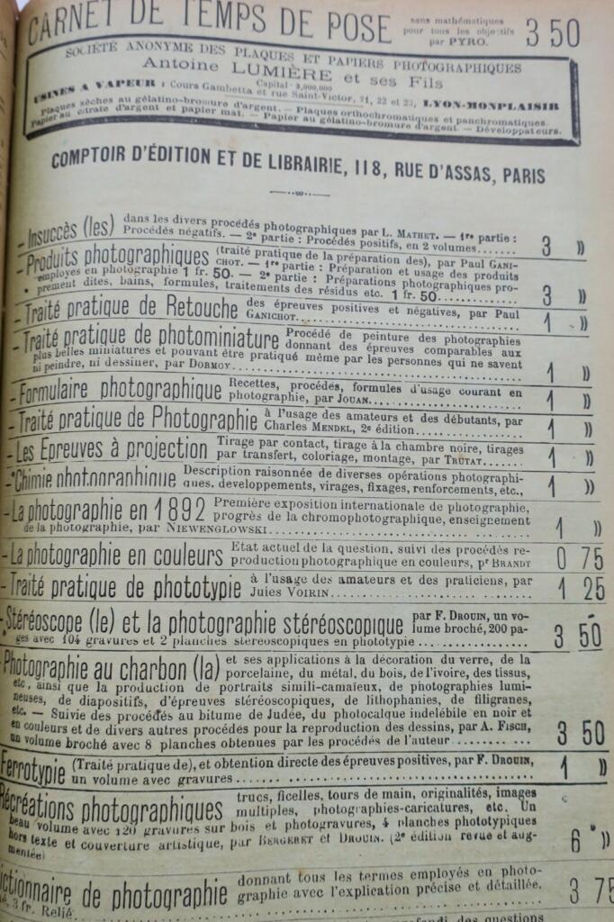 Photography enthusiasts' journal from 1895