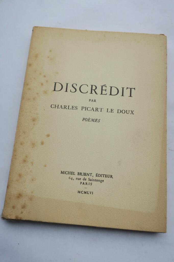 Discrédit: Gedichtsammlung mit Widmung