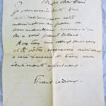 Autographed Letter from Picart Ledoux