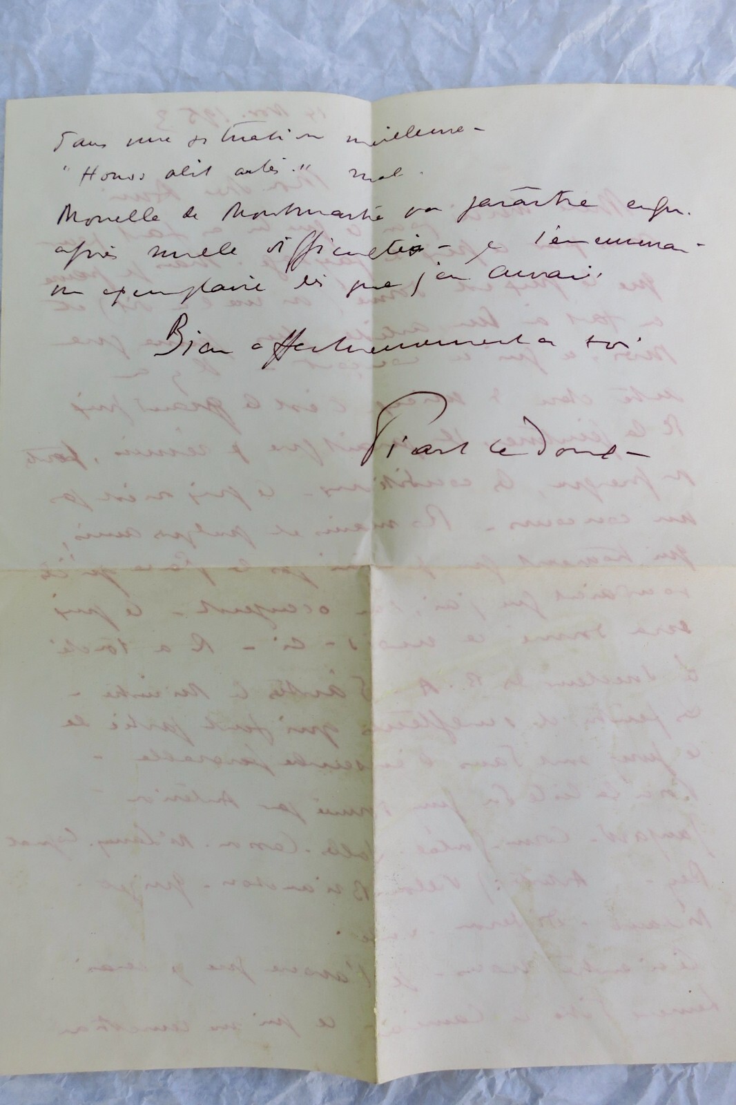 Picart Ledoux lettre autographe signée - La Librairie Antique
