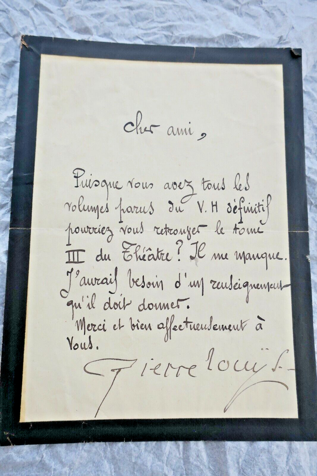 Autographed Manuscript Letter - Image 3
