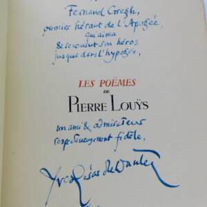 Pierre Louÿs Les poëmes de Pierre Louÿs 1887-1924 LE DANTEC