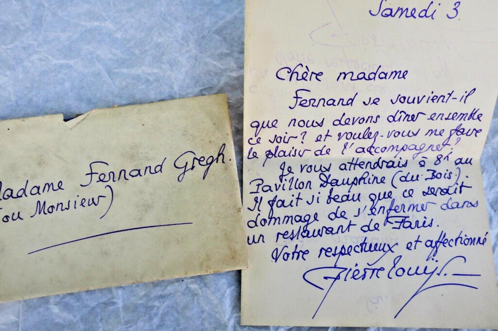 LOUŸS Autographed Letter, Signed