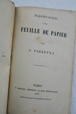 Geschichte eines Stücks Papiers