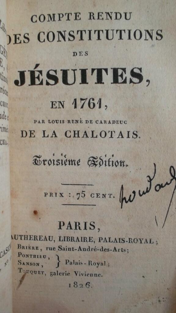 Legal pleading and Jesuit constitutions account