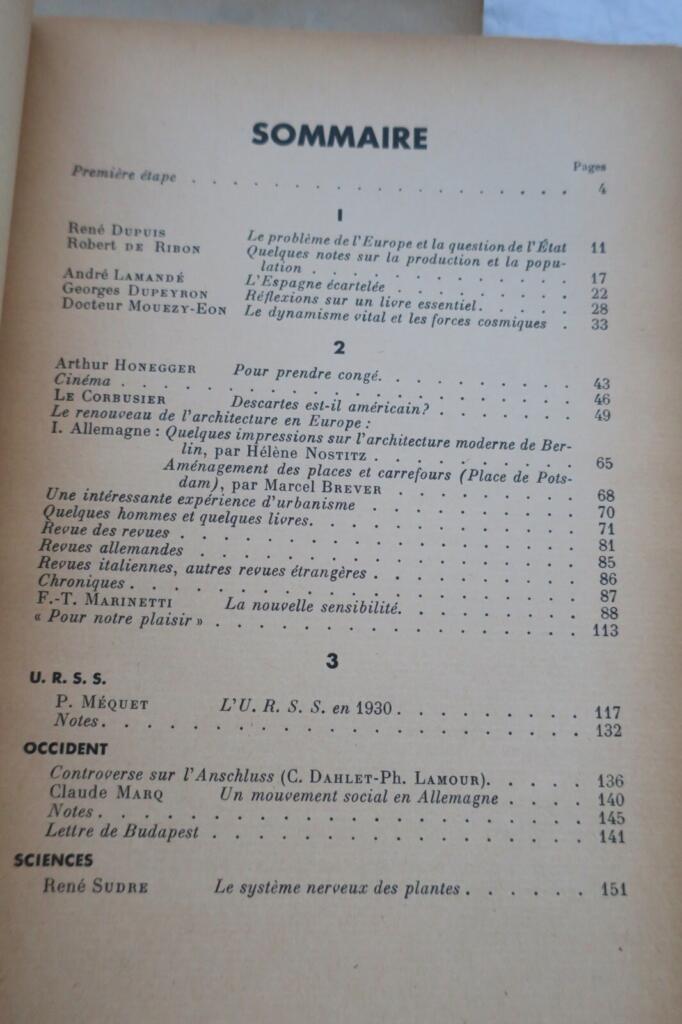 PLANS. Revue mensuelle 1931