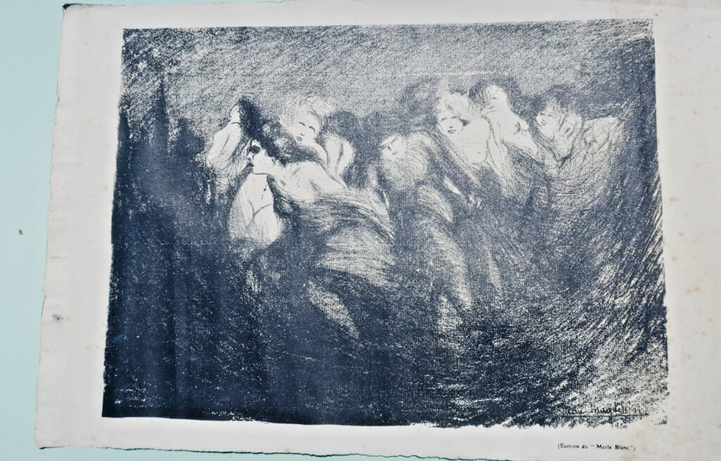 女性群体模板画
