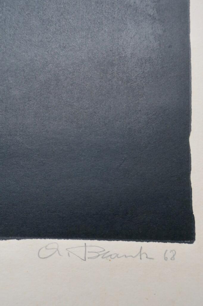 Schablonenbild auf schwerem Papier
