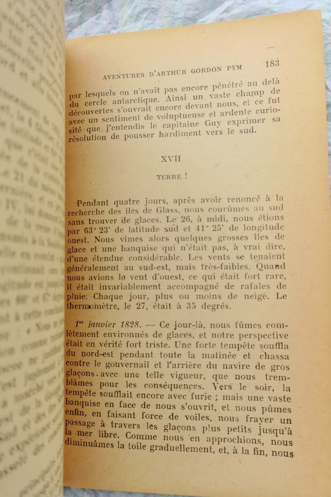 Ein spannendes Abenteuer-Narrativ<span class="lla-card-orig-wrap"><span class="lla-card-orig">❦ Poe Edgar Aventures d’Arthur Gordon Pym BAUDELAIRE</span></span> - La Librairie Antique