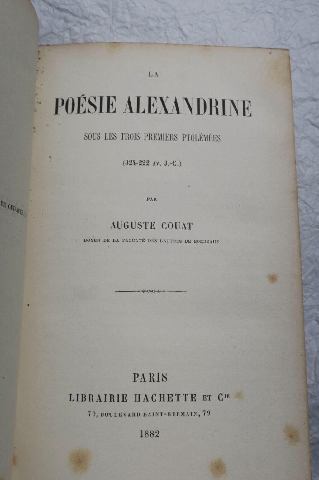 Alexandrian Poetry Under the Three Early Ptolemies