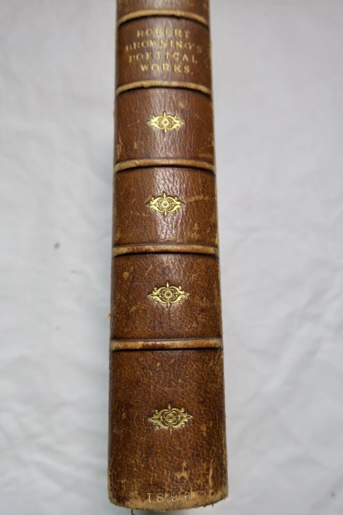 Collected works of Browning in fine leather