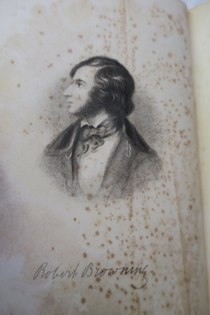 Collected works of Browning in fine leather