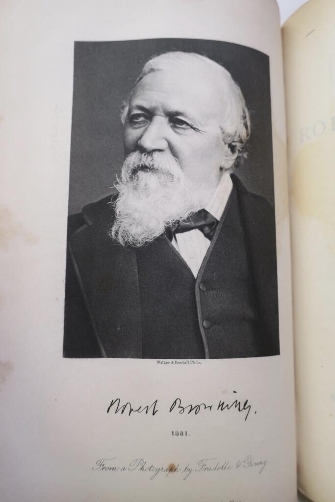 Collected works of Browning in fine leather