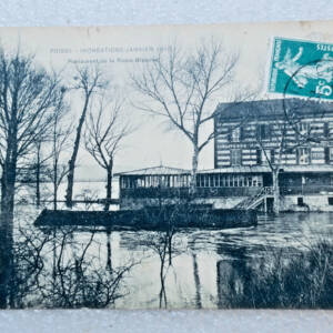 Poissy restaurant LA REINE BLANCHE inondation 1910
