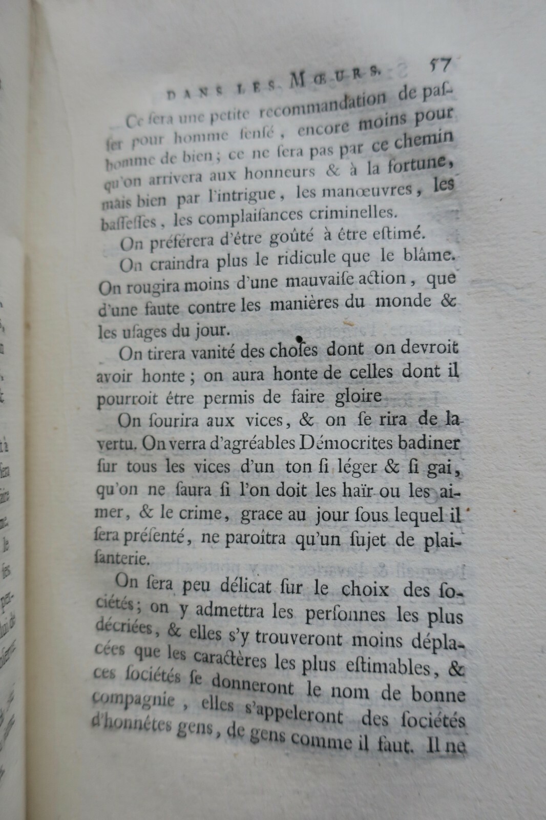 Soziologische Studie über die Gesellschaft<span class="lla-card-orig-wrap"><span class="lla-card-orig">❦ POLIER DE SAINT-GERMAIN Du Gouvernement, des Moeurs. 1784</span></span> - La Librairie Antique