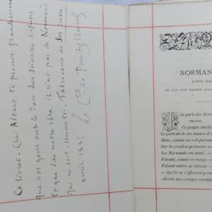 Pontgibaud Count of Normandises or The Decameron Normand 1884 dedicated