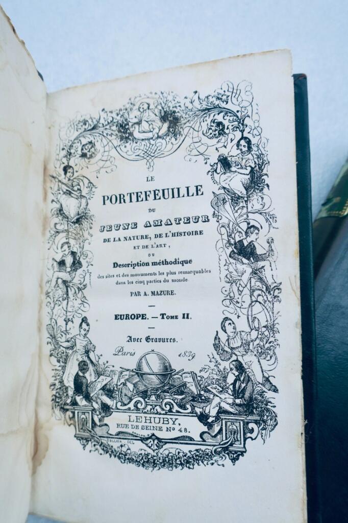 portefeuille du jeune amateur de la nature, de l’histoire et de l’art