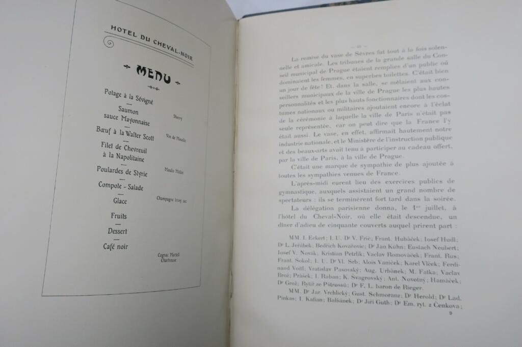 Paris Municipal Council Reception Report, Prague 1901