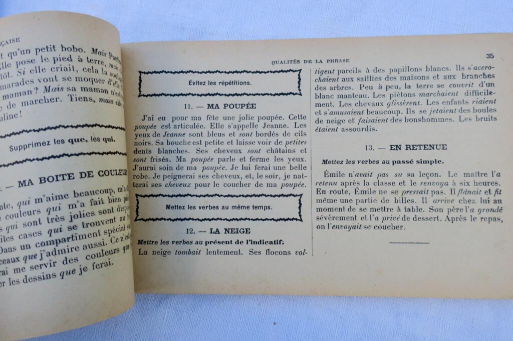 French Vocabulary and Composition Practice